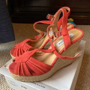 Summer wedge sandals